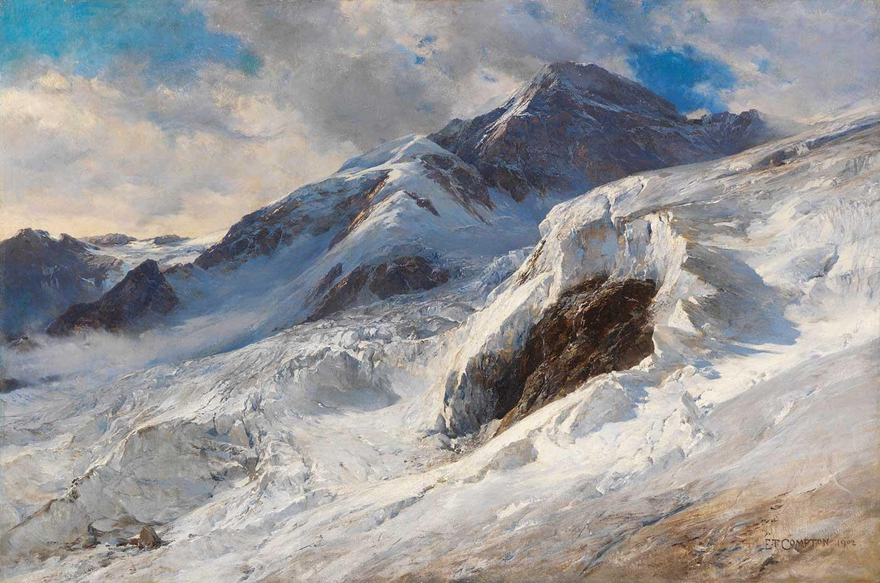 Lyskamm (Monte-Rosa) by Edward Theodore Compton