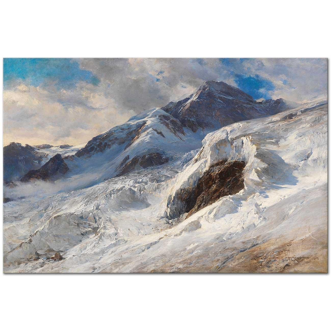 Lyskamm (Monte-Rosa) by Edward Theodore Compton