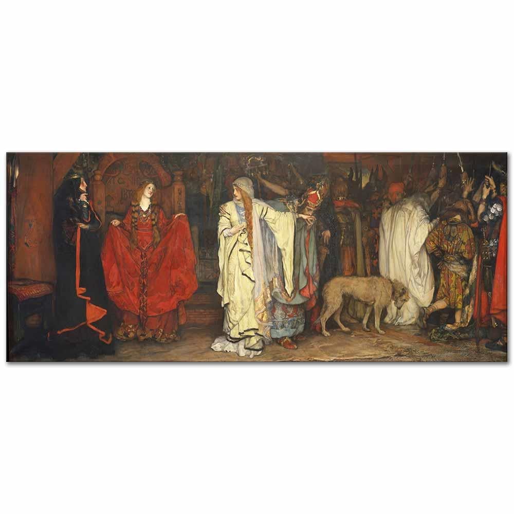 Edwin Austin Abbey Kral Lear Birinci Bölümden Kanvas Tablo