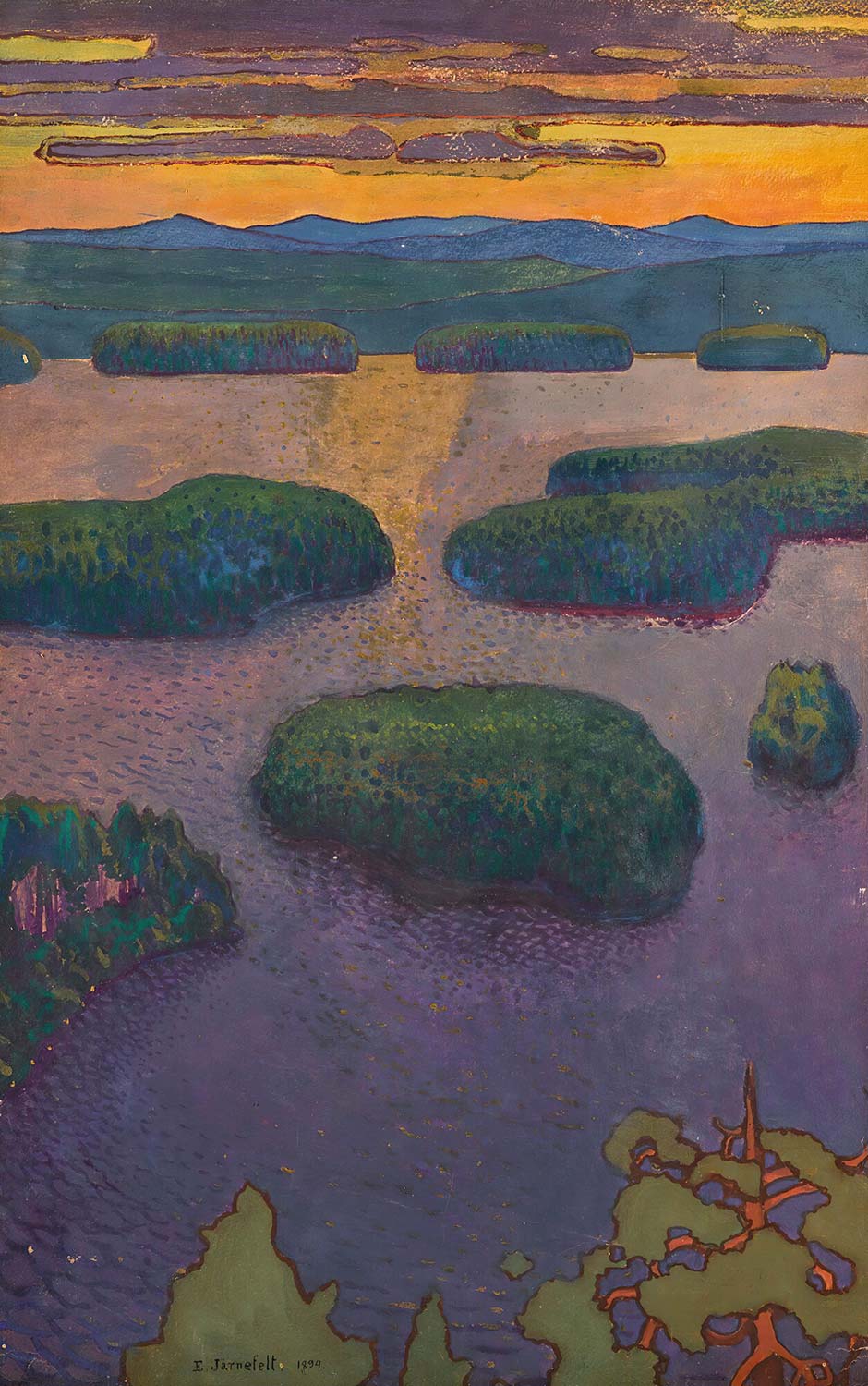 Eero Järnefelt Sunset Over A Lake Art Print