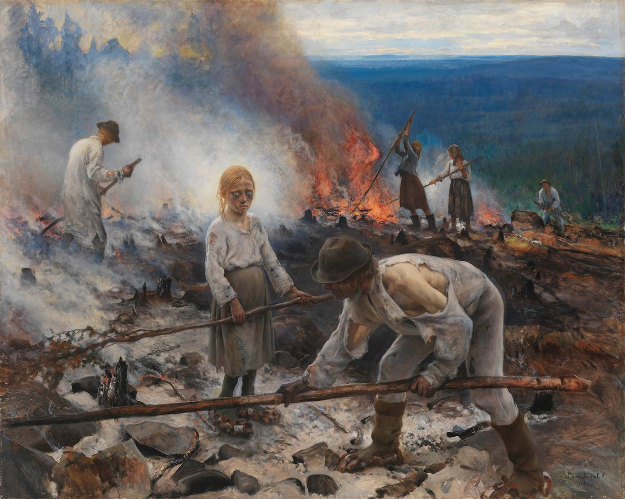 Eero Järnefelt Under The Yoke Art Print