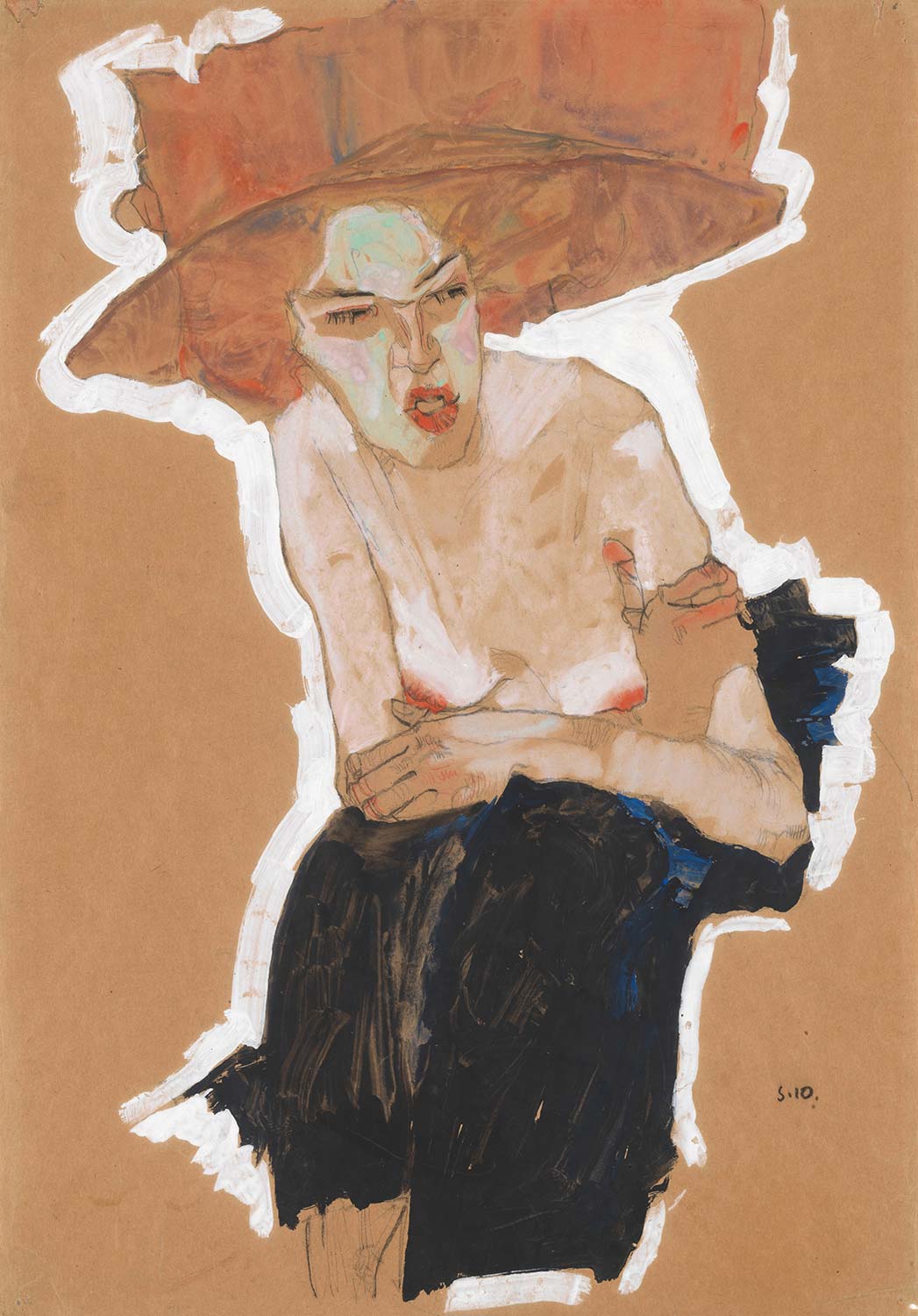 Egon Schiele Die Hämische Art Print
