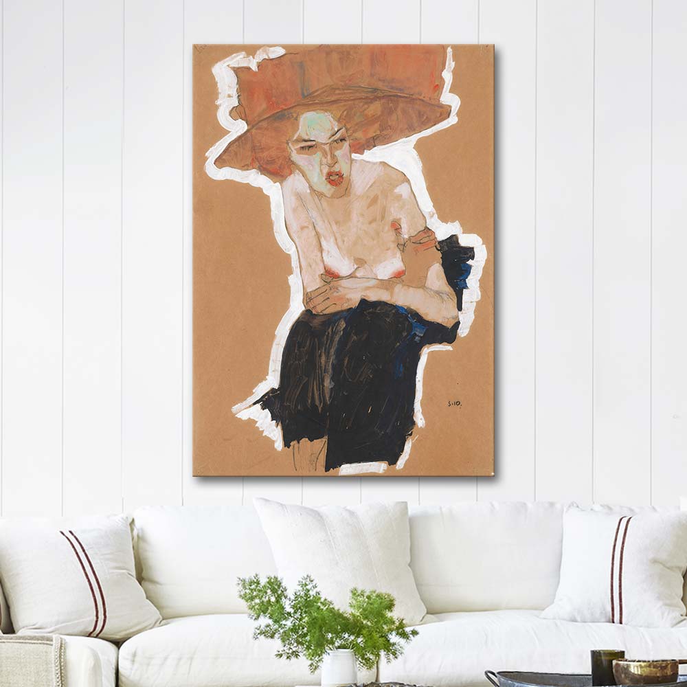 Egon Schiele Die Hämische Art Print