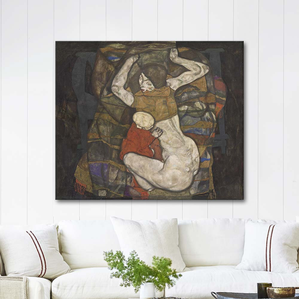 Egon Schiele Junge Mutter Art Print