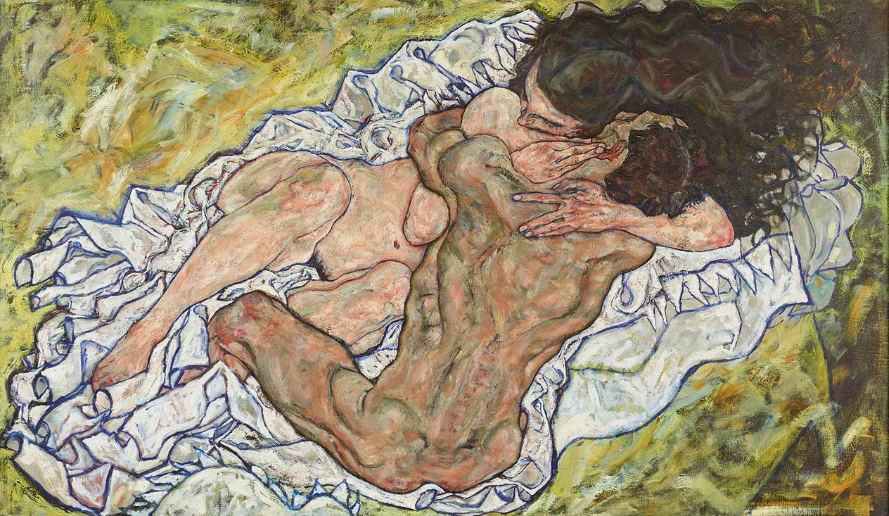 Egon Schiele The Embrace Art Print