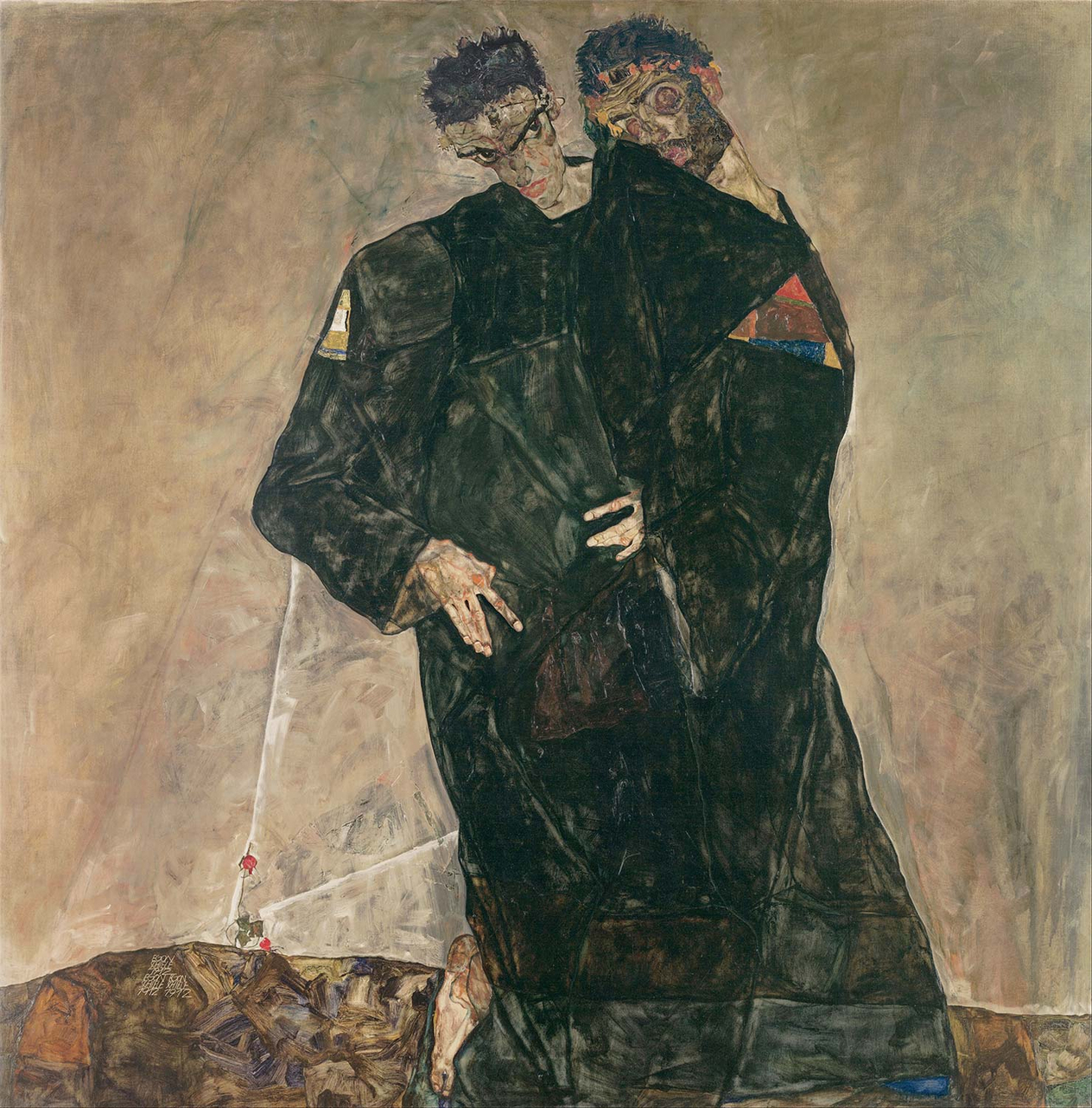 Egon Schiele The Hermits Art Print