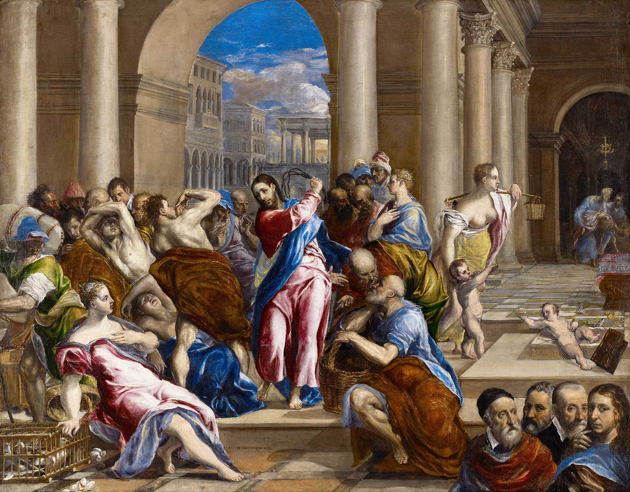 Christ Driving The Money Changers From The Temple by El Greco