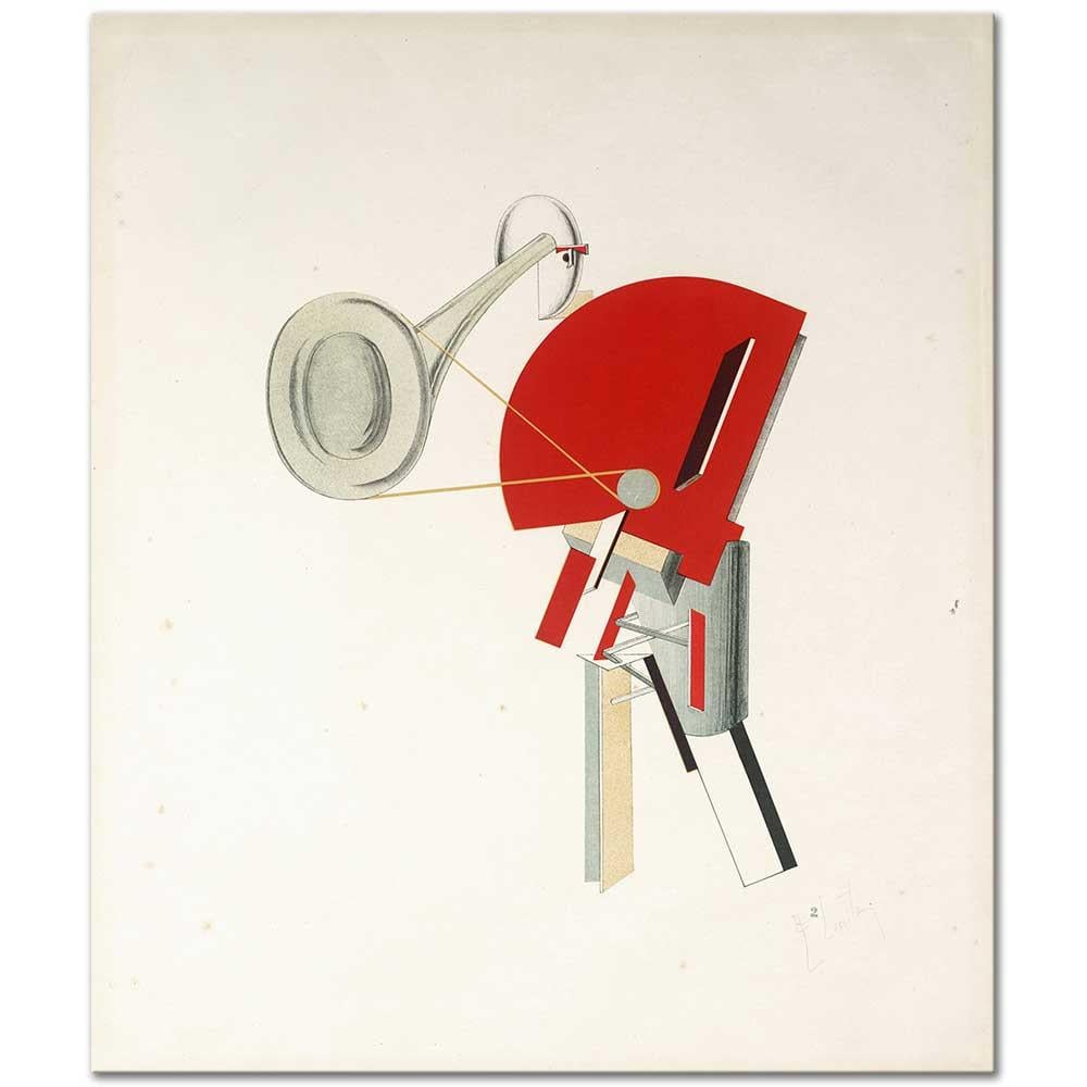El Lissitzky Anonsçular Kanvas Tablo