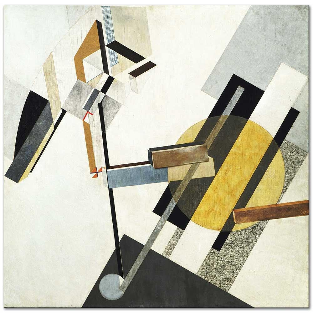 El Lissitzky Yeterlilik Kanvas Tablo