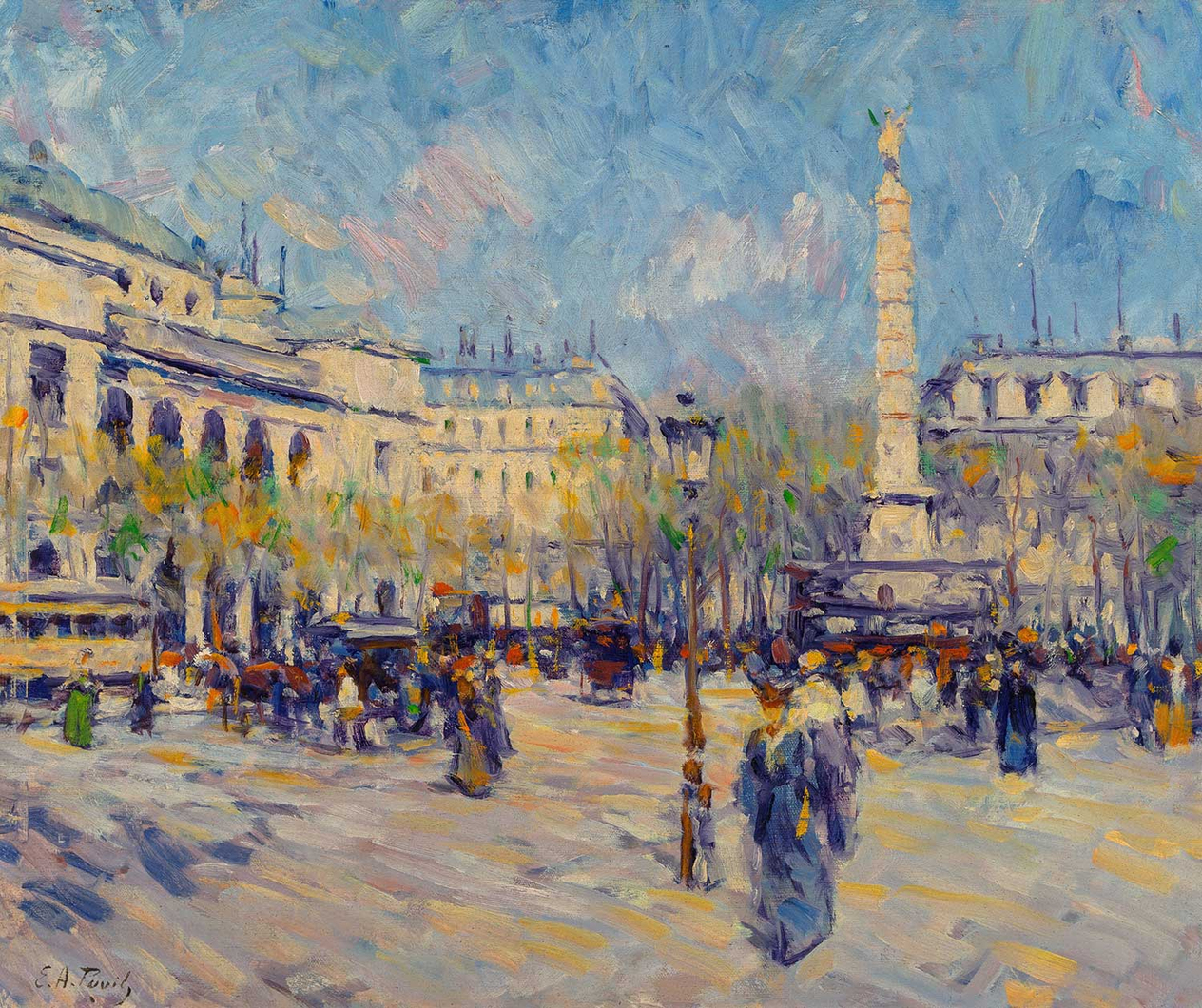 Elie Anatole Pavil Fontaine du Palmier, Place du Châtelet, Paris Art Print