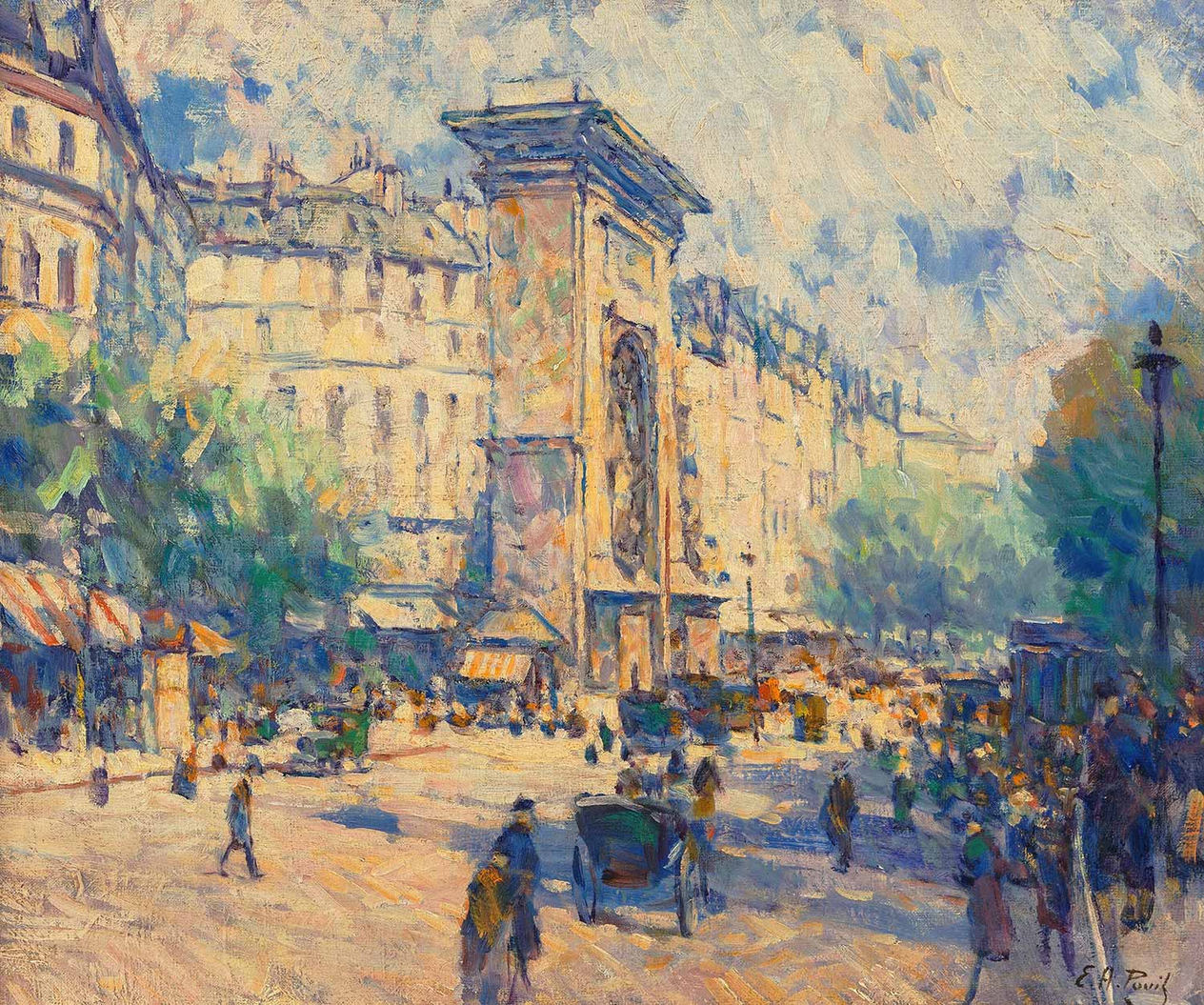 Elie Anatole Pavil Porte Saint-Denis Art Print