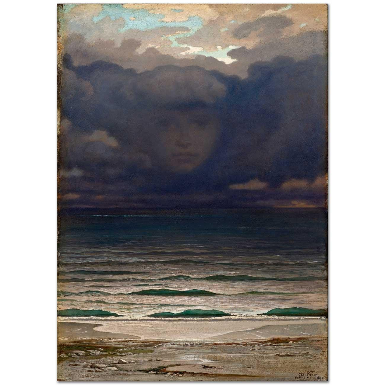 Elihu Vedder Anı Kanvas Tablo