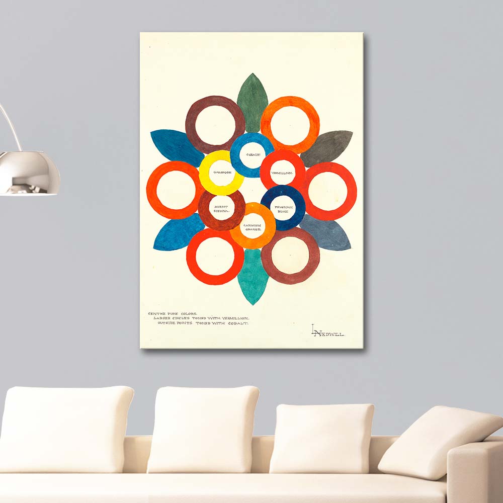 Elizabeth A. Nedwill Centre Pure Colors Art Print