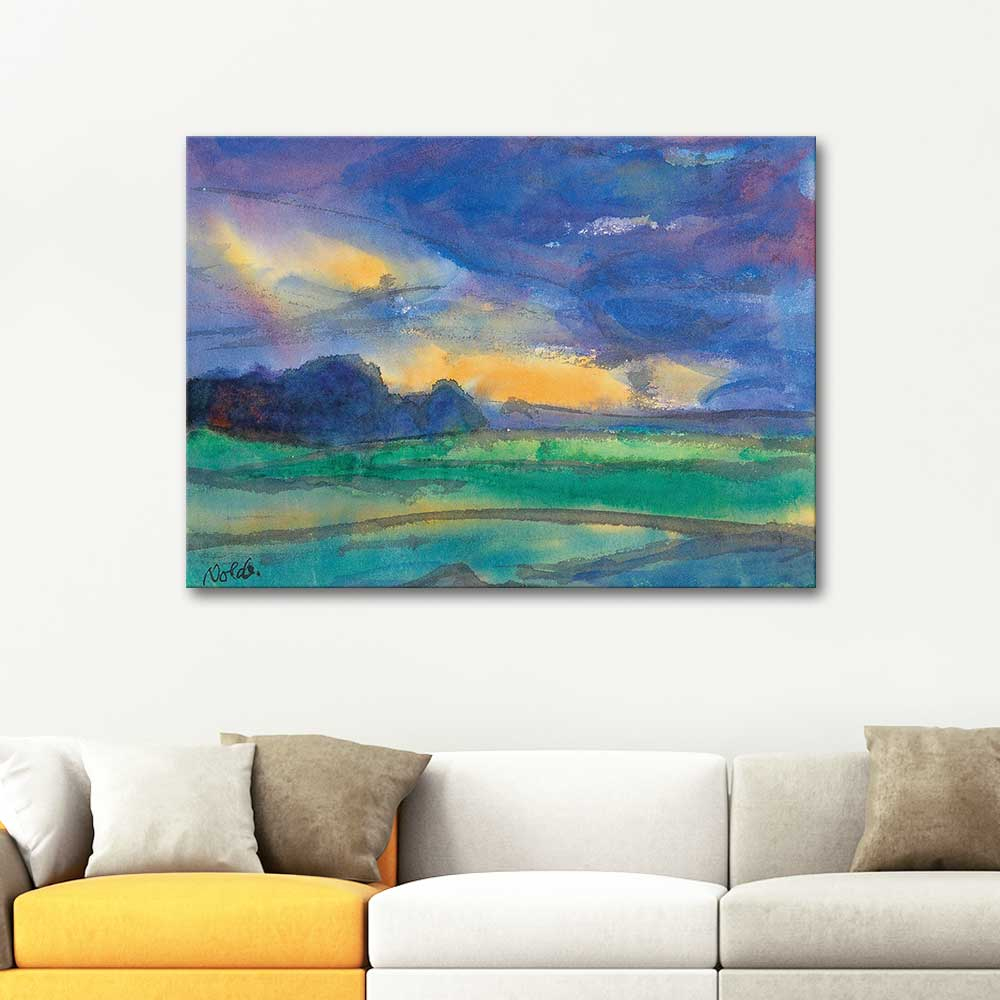 Emil Nolde Landscape Under a Blue Evening Art Print