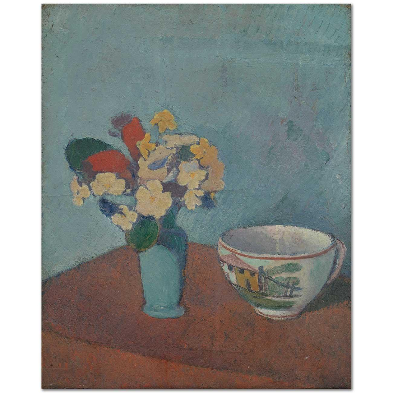 Emile Bernard Vase of Flowers and Cup Art Print