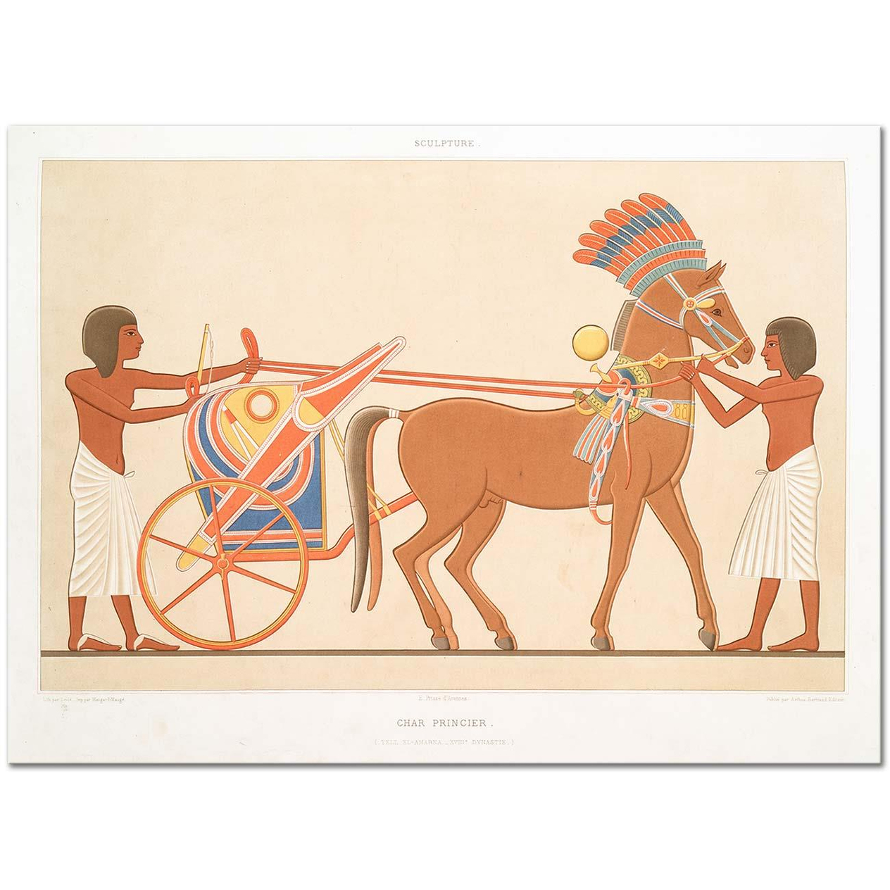 Emile Prisse d'Avennes Char Princier Art Print