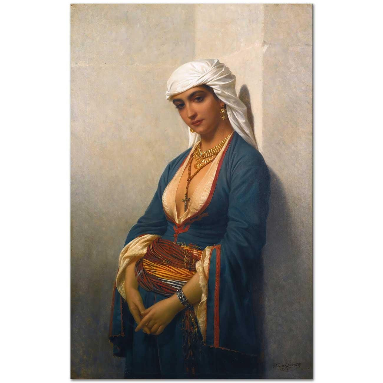 Emile Vernet Lecomte Sadık Kanvas Tablo