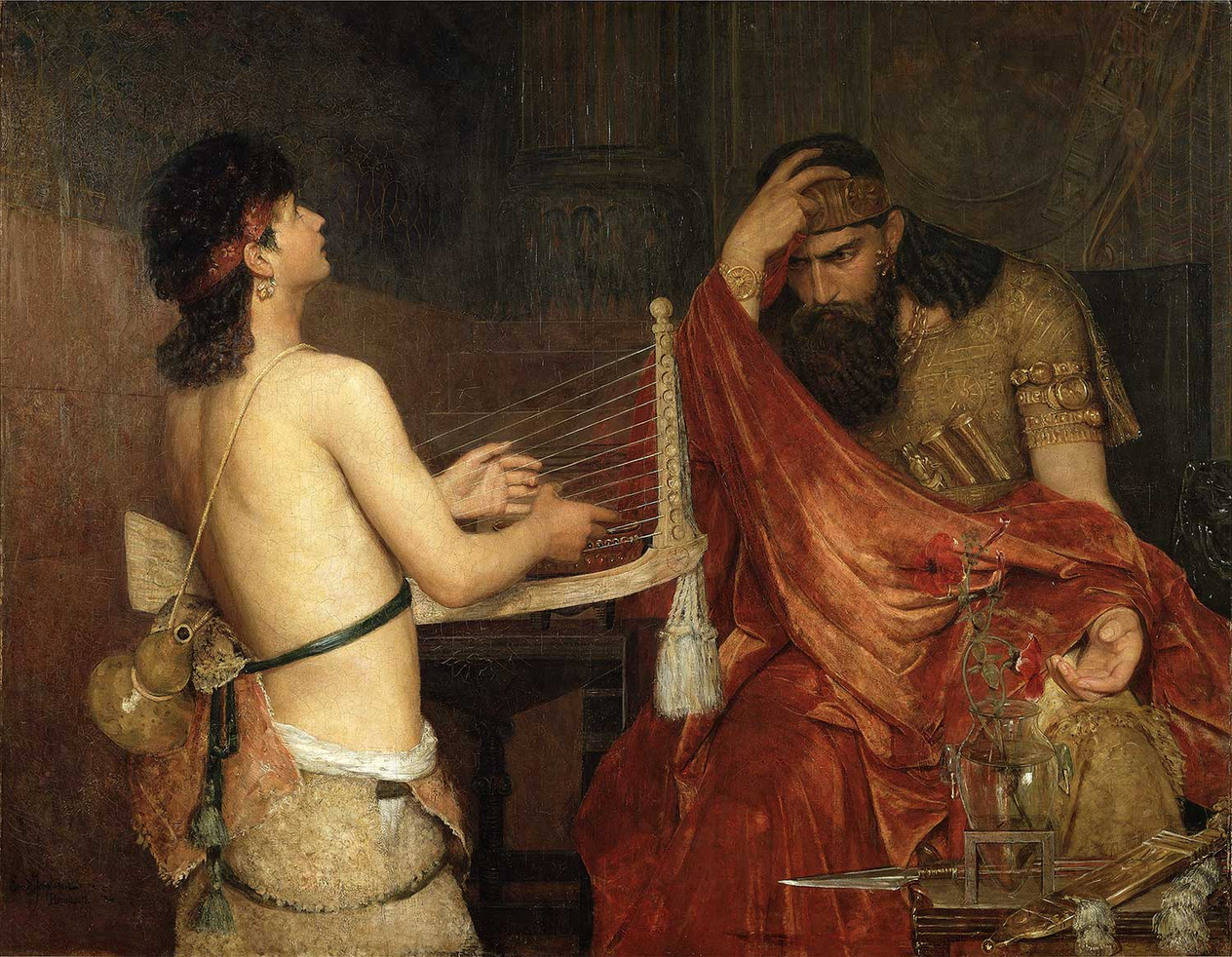 Ernst Josephson David And Saul Art Print