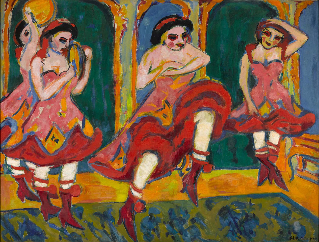 Ernst Ludwig Kirchner Czardas Dancers Art Print