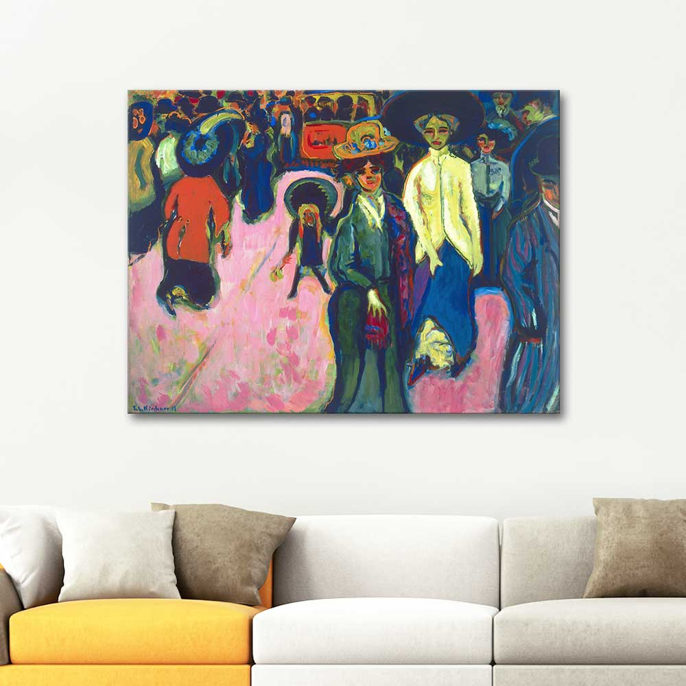 Ernst Ludwig Kirchner Street in Dresden Art Print