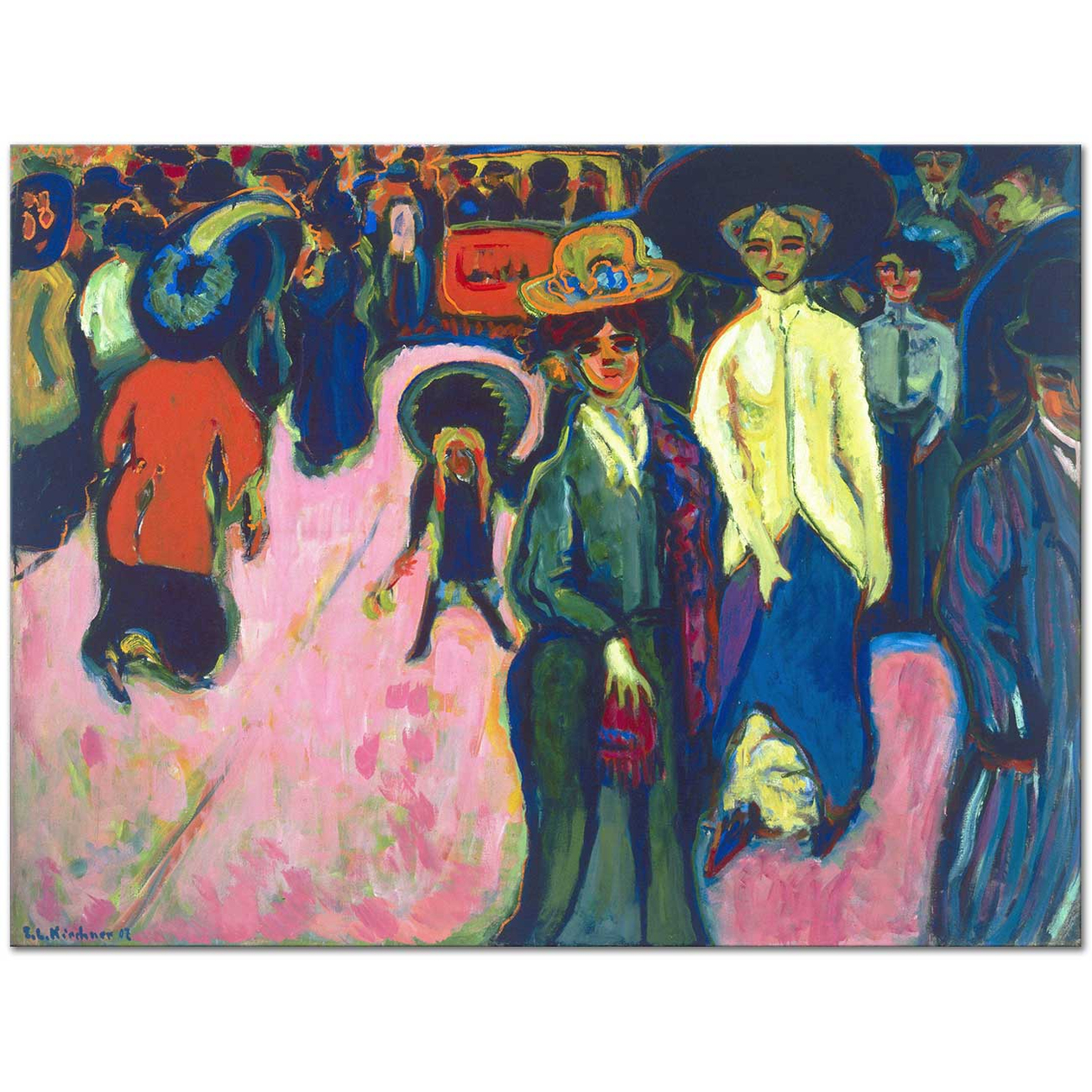 Ernst Ludwig Kirchner Street in Dresden Art Print