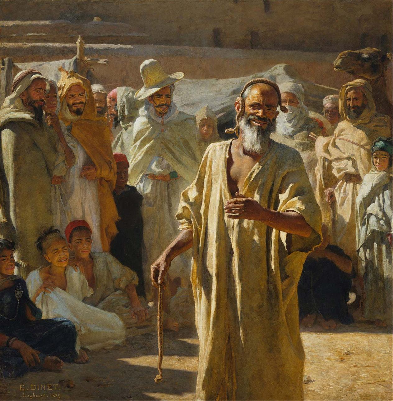 The Snake Charmer by Etienne Dinet