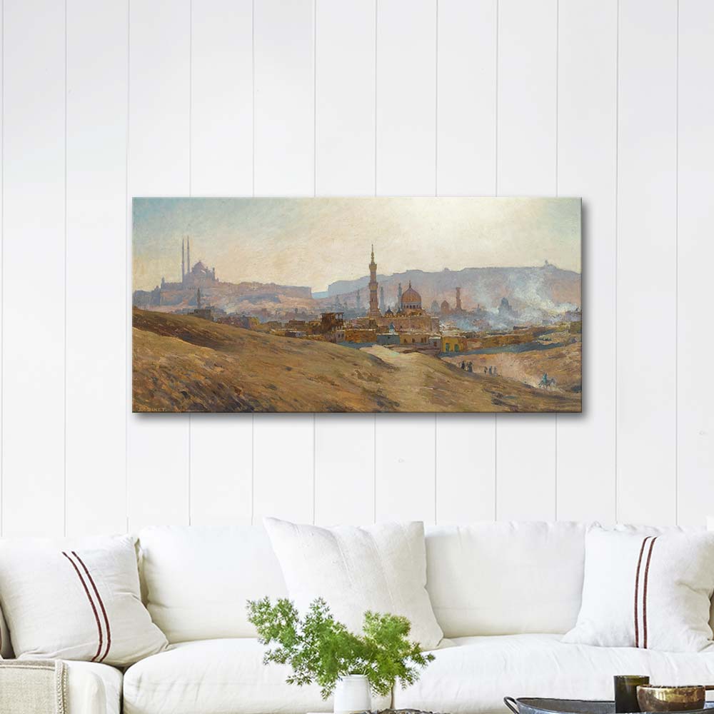 Etienne Dinet View to Cairo Art Print