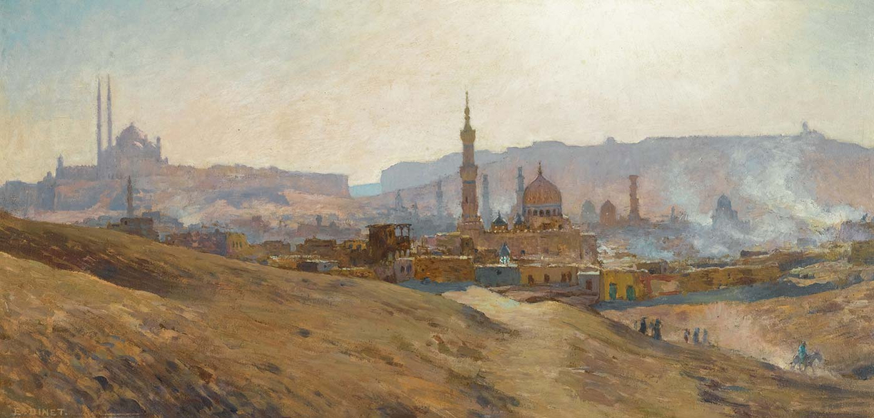 View to Cairo: Haze, Dust and Evening Smoke by Etienne Dinet