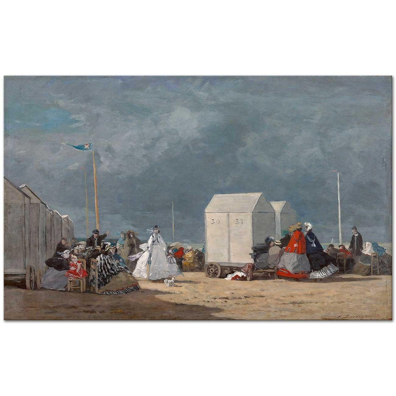 Eugene Boudin Approaching Storm Art Print