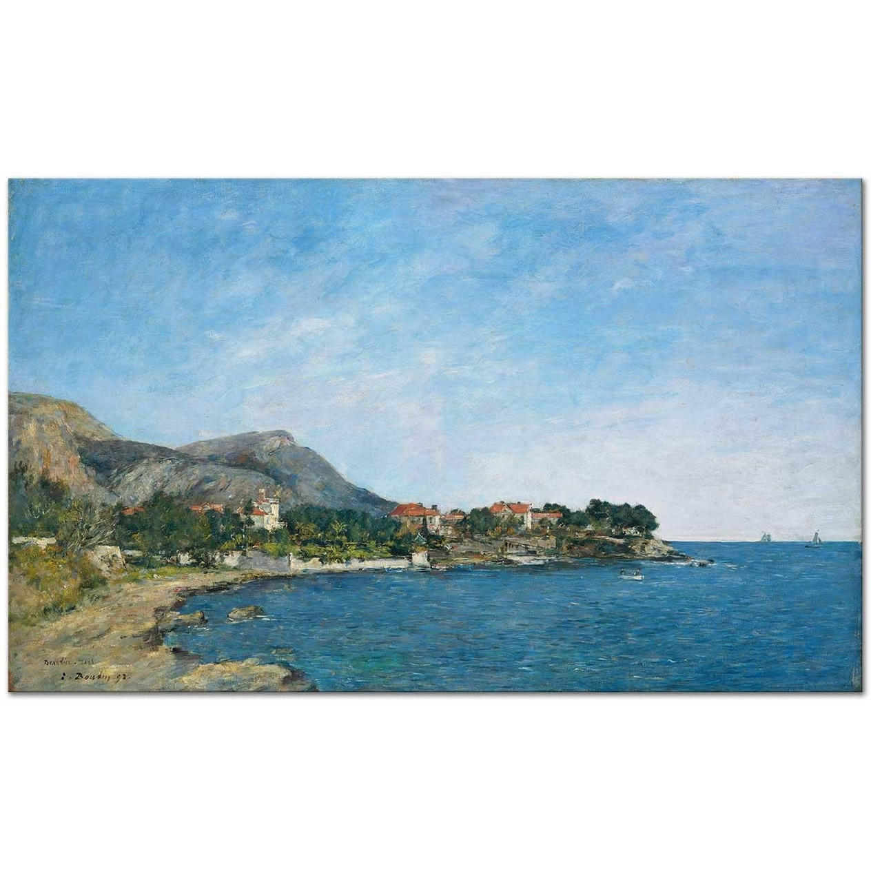 Beaulieu the Bay of Fourmis by Eugene Boudin