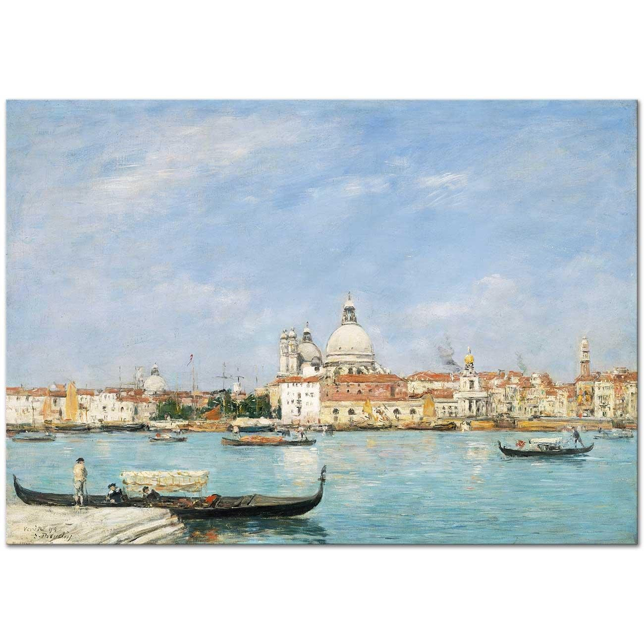 Eugene Boudin Venedik Kanvas Tablo