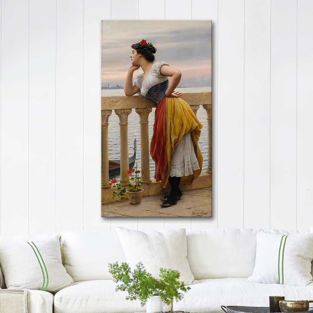 Eugene de Blaas Anticipation Art Print