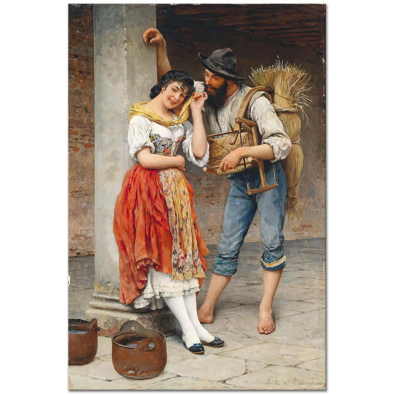 The Spider and the Fly by Eugene de Blaas