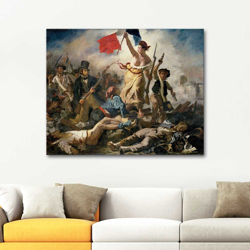 Eugene Delacroix Halka önderlik Eden özgürlük
