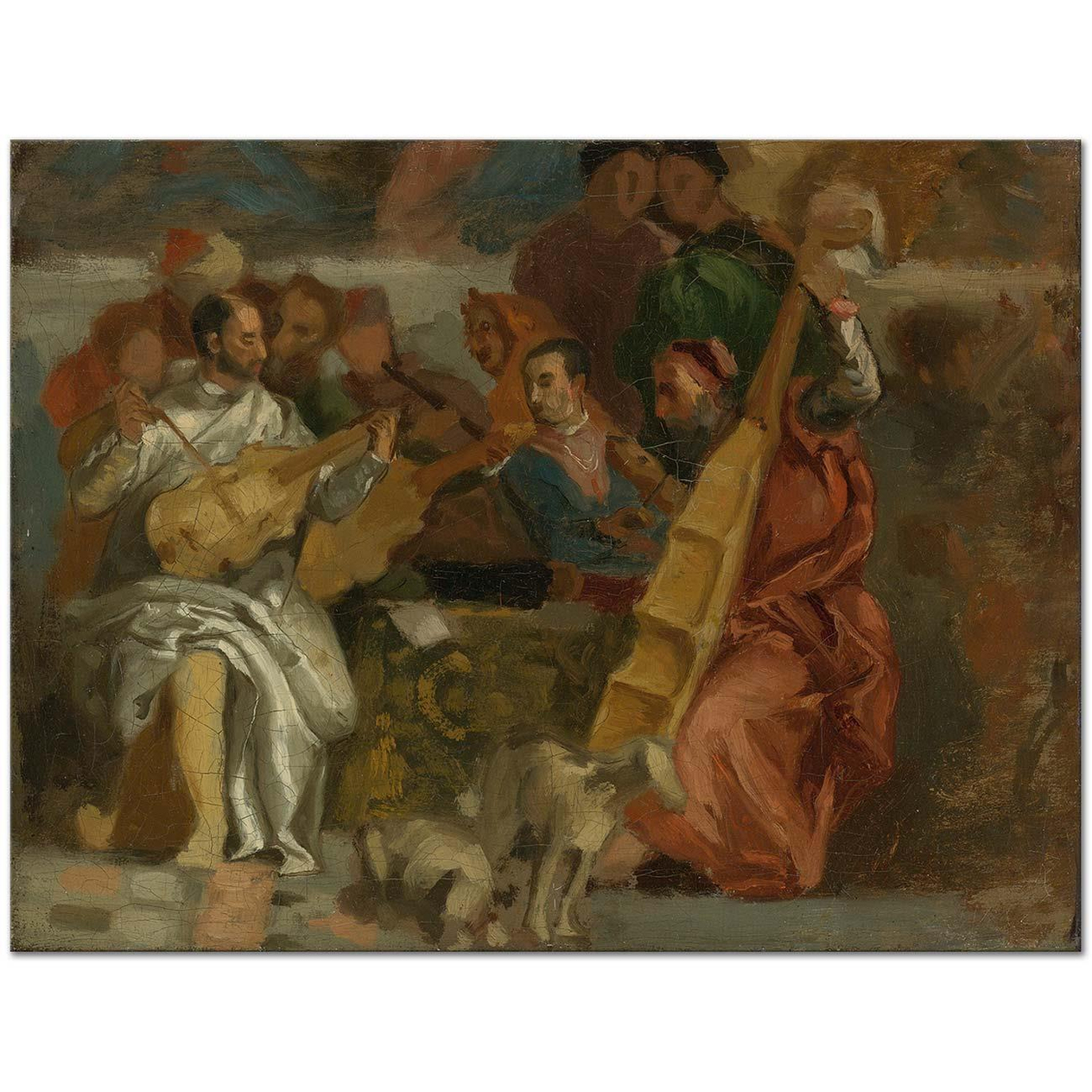 Eugene Delacroix Musicians Art Print