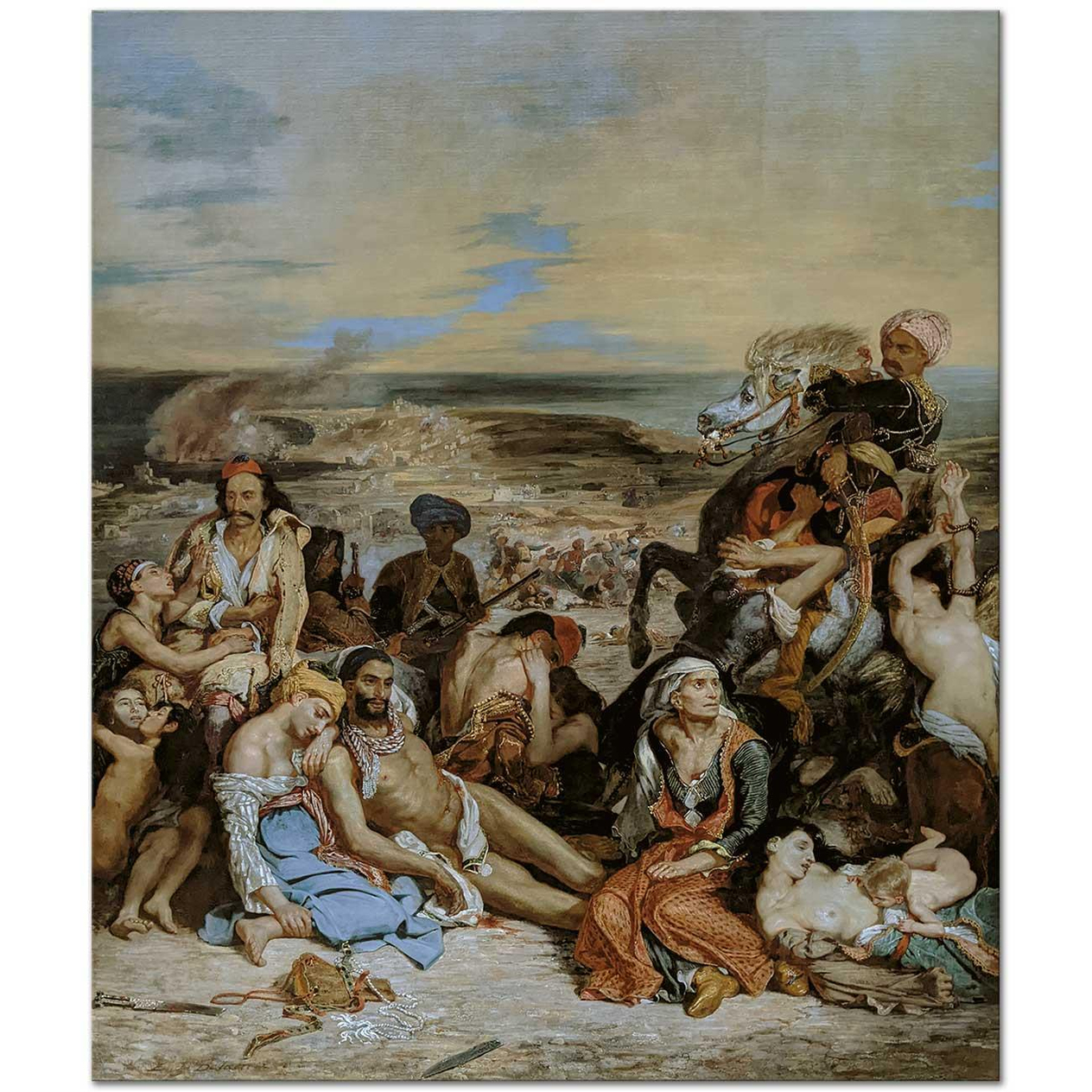 Eugene Delacroix The Massacre of Chios Art Print