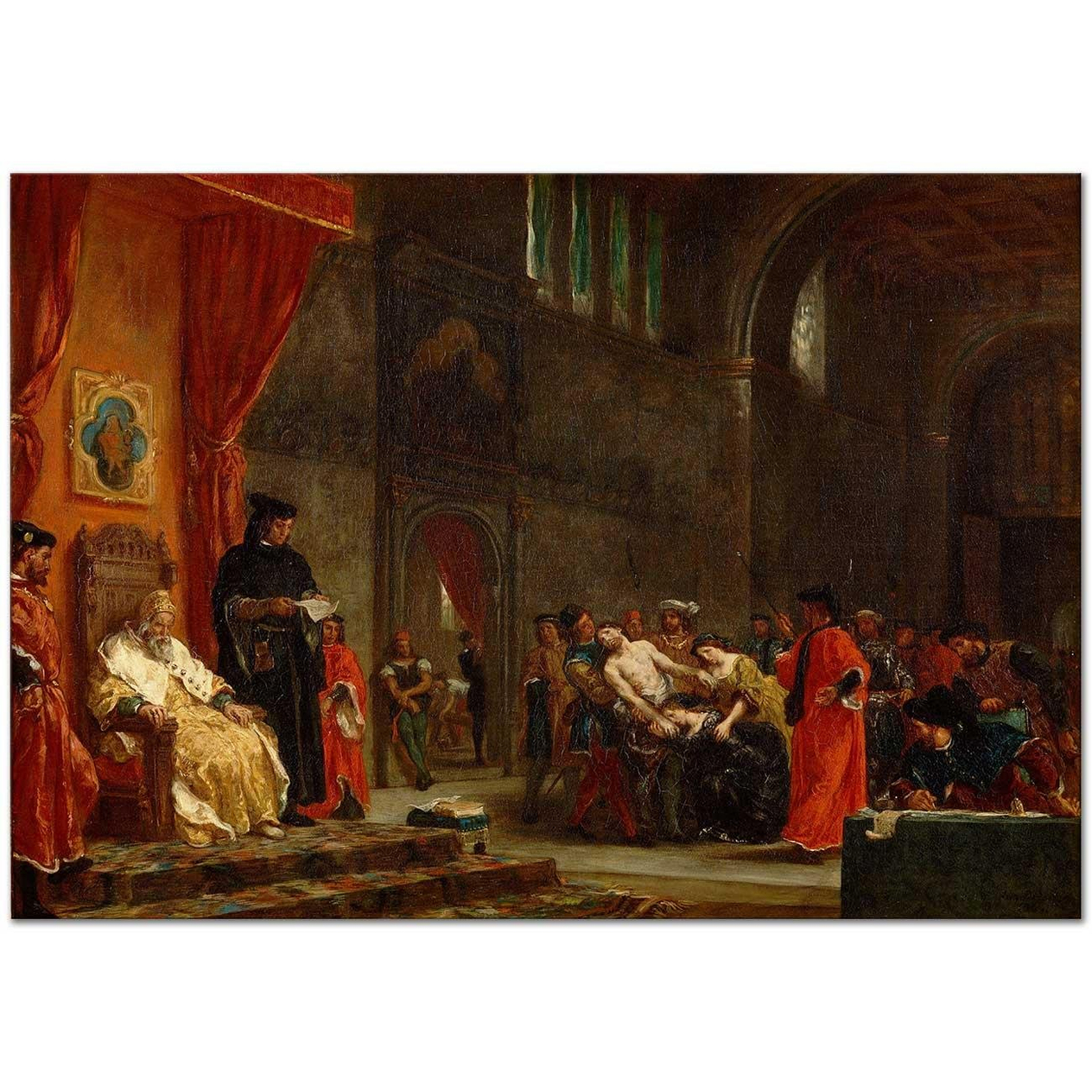 The Two Foscari by Eugene Delacroix