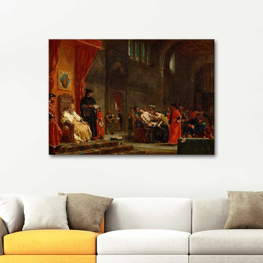 Eugene Delacroix The Two Foscari Art Print