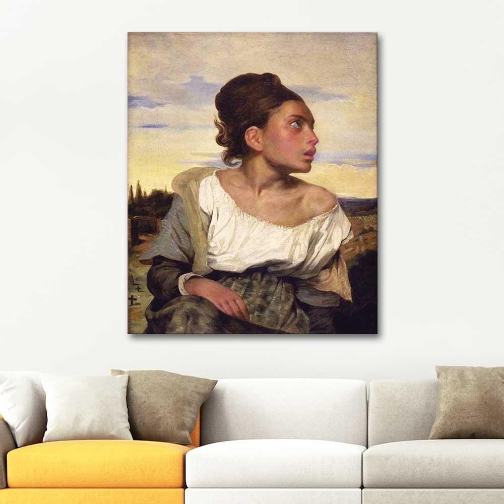 Eugene Delacroix Young Orphan Girl in the Cemetery Art Print