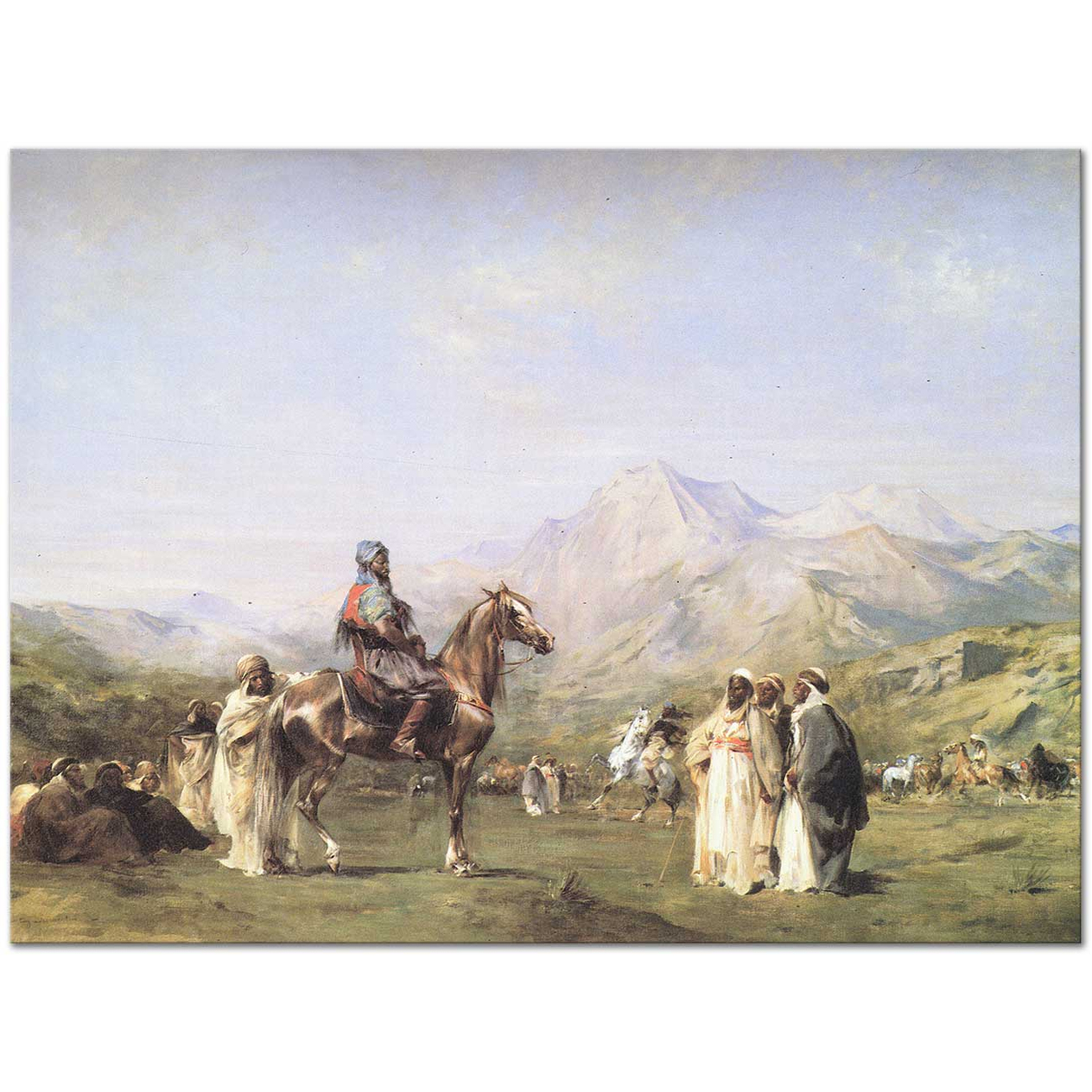 An Encampment In the Atlas Mountains by Eugene Fromentin