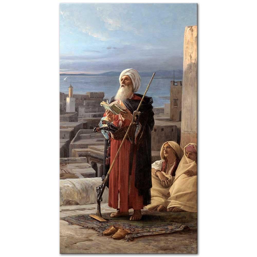 Jean Jules Antoine Lecomte du Nouÿ Dua Eden Hacı Tangier Kanvas Tablo