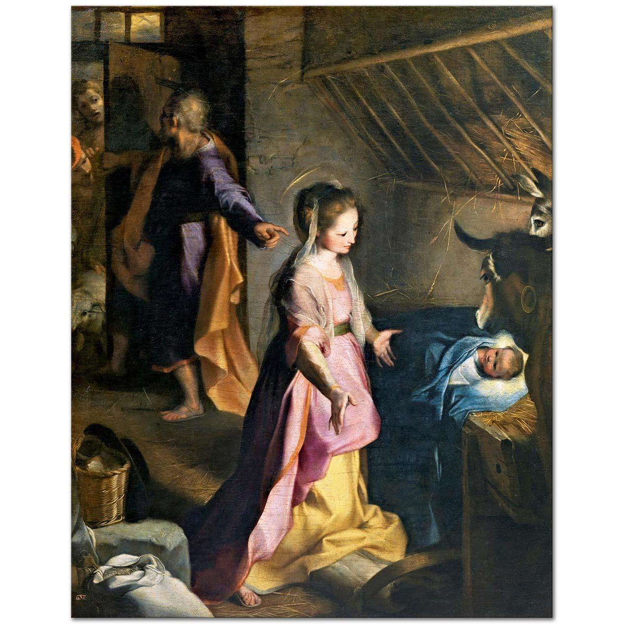 Federico Barocci Isa'nın Doğumu Kanvas Tablo