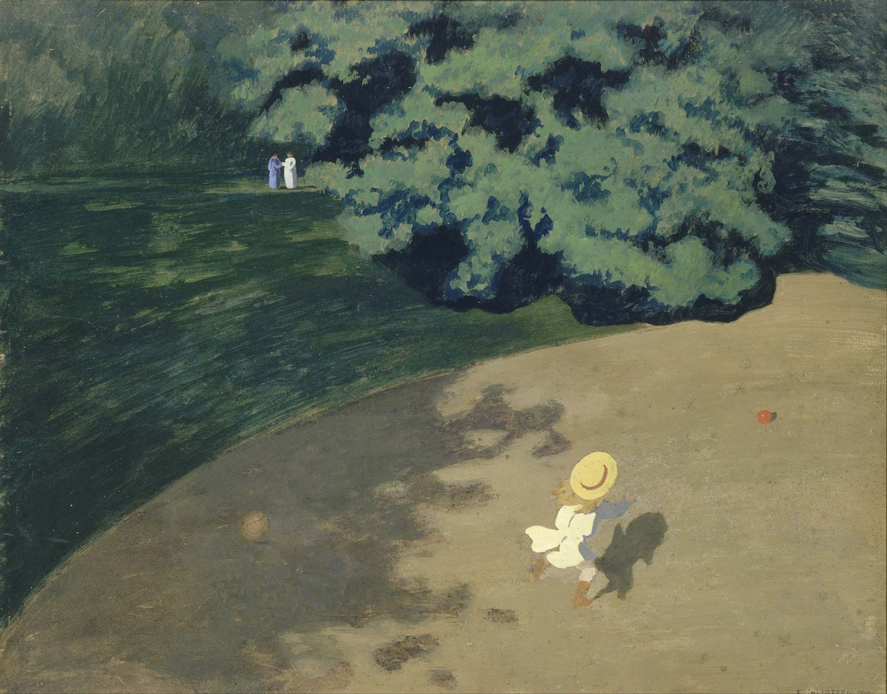 Felix Vallotton Top Oynayan Çocuk Kanvas Tablo
