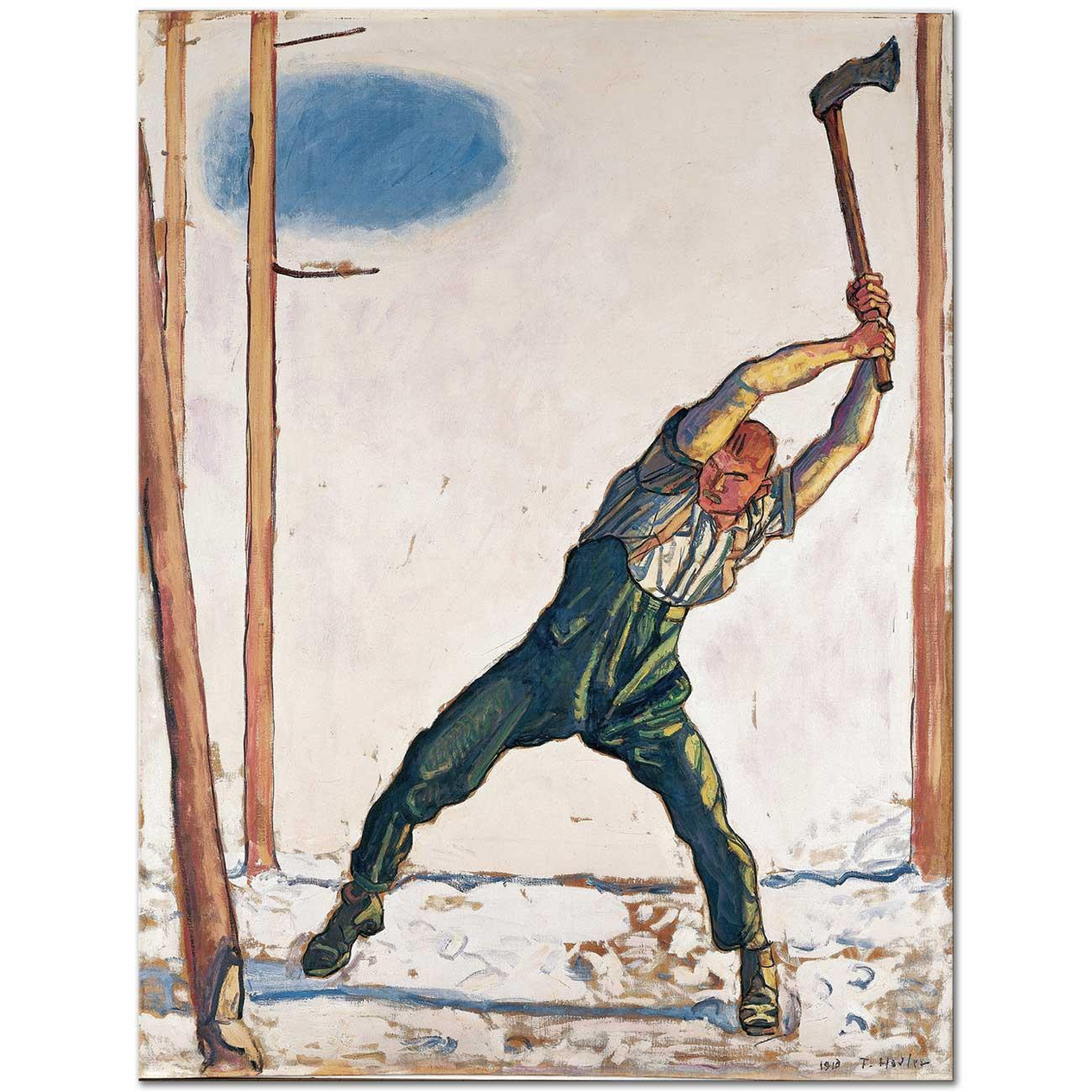 Ferdinand Hodler Oduncu Kanvas Tablo