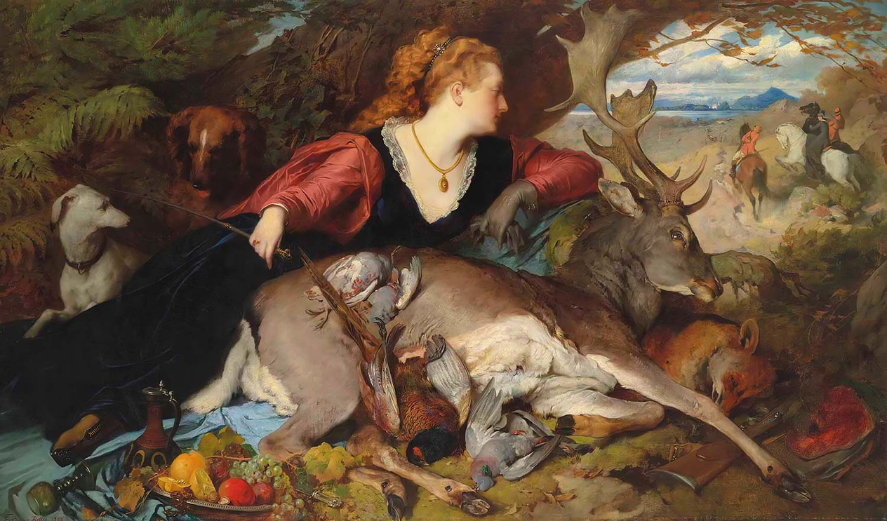 Ferdinand Keller Diana Amongst The Spoils Of The Hunt Art Print