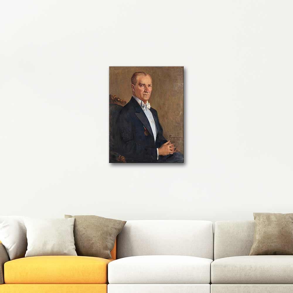Feyhaman Duran Atatürk Portresi Kanvas Tablo