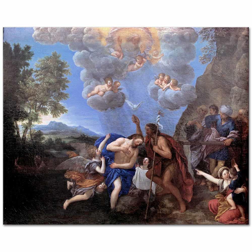 Francesco Albani İsa'nın Vaftizi Kanvas Tablo