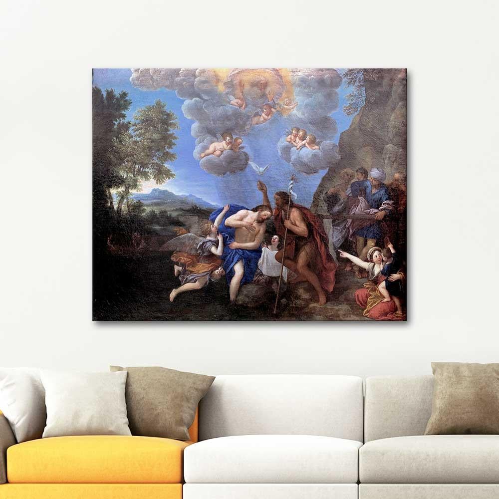 Francesco Albani İsa'nın Vaftizi Kanvas Tablo