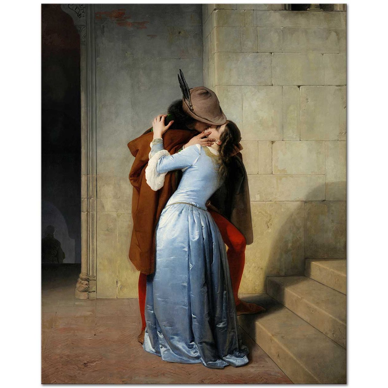 Francesco Hayez Öpüş Kanvas Tablo