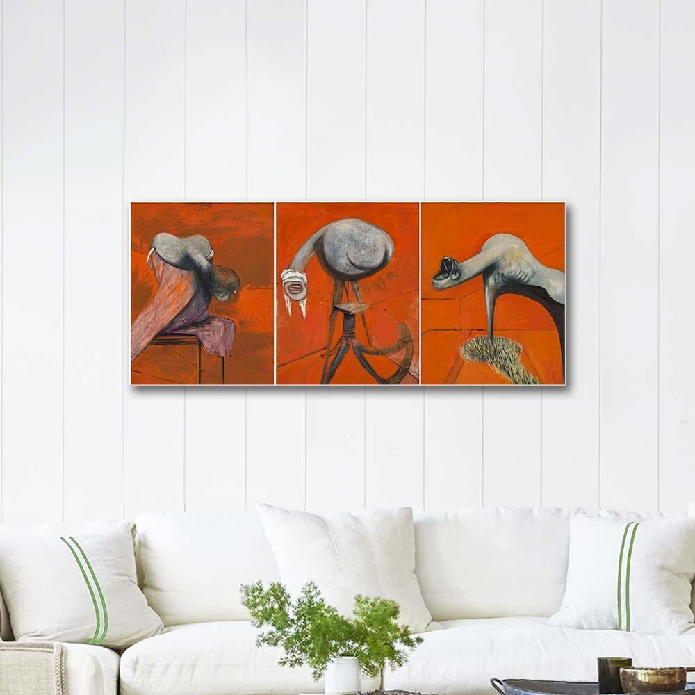 Francis Bacon Three Studies for Figures at the Base of a Crucifixion Art Print